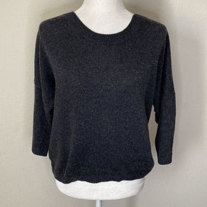 Theory Black Cashmere Blend Sweater Size Small